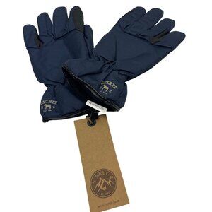 Horze Spirit Winter Gloves Navy Blue Size 9 Warm Polyester Shell & Lining 35i